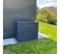 DECOCLIM Boîtier de protection en aluminium RAL7016 taille XL, dimensions intérieures : H 1200 x W 1310 x D 650-800 mm (profondeur adaptable)