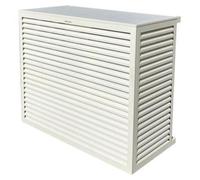 DECOCLIM Boîtier de protection en aluminium RAL9010 taille S, dimensions intérieures : H 680 x W 900 x D 450-600 mm (profondeur adaptable)