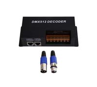 Décodeur DMX512 pour Bande LED RGBW, Entrée 12 V/24 V, 5 A, 4 Canaux, Sortie 480 W, Contrôleur Esclave PWM DMX512 pour Bande LED RGBW