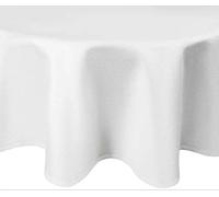 DecoHomeTextil Heimtextilmanufaktur Damassé Nappe en 100% Coton Édition Gastro Blanc Ovale 160 x 300 cm qualité la Plus Fine en Fil retors à partir de Fil peigné de Haute qualité