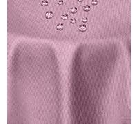 DecoHomeTextil Nappe Aspect Lin, déperlante et antitache, Lavable, Ovale 135 x 180 cm Violet, avec Effet Lotus, sans Repassage nécessaire