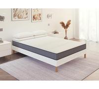 DecoInParis Ensemble 160x200 sommier tapissier + Matelas en Mousse 15 cm - Wolk