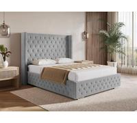 DecoInParis Lit Coffre en Velours 180X200 cm Perla