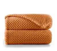 DecoKing Couverture Polaire 150 x 200 cm Plaid Doux en Microfibre pour Lits Canapés Chaises et Divans Style Scandinave Chaude Légère et pour Toutes Les Saisons Rouge Renard Henry