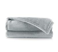 DecoKing Couverture Polaire 160 x 210 cm Plaid Doux en Microfibre pour Lits Canapés Chaises et Divans Style Scandinave Chaude Légère et pour Toutes Les Saisons Gris Mic