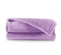 DecoKing Couverture Polaire 160 x 210 cm Plaid Doux en Microfibre pour Lits Canapés Chaises et Divans Style Scandinave Chaude Légère et pour Toutes Les Saisons Lilas Mic