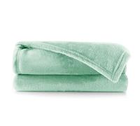 DecoKing Couverture Polaire 200 x 220 cm Plaid Doux en Microfibre pour Lits Canapés Chaises et Divans Style Scandinave Chaude Légère et pour Toutes Les Saisons Menthe Mic