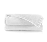 DecoKing Couverture Polaire 220 x 240 cm Plaid Doux en Microfibre pour Lits Canapés Chaises et Divans Style Scandinave Chaude Légère et pour Toutes Les Saisons Off-White Mic