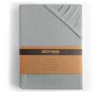 DecoKing Drap-Housse 120x200-140x200 cm 100% Coton Peigné Jersey Doux Drap Housse 120x200cm - 140x200cm Acier Amber