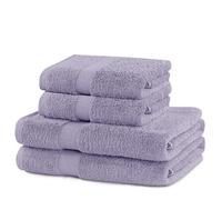 DecoKing Marina Ensemble de serviettes de bain en coton absorbant, Coton, lilas, 2*50x100 + 2*70x140