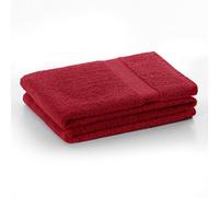 DecoKing Marina Serviette d'invité 30 x 50 cm en coton de qualité 525 g/m² Rouge foncé, bordeaux, rouge
