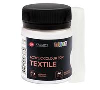 Decola - Peinture Textile Classique Blanc 50ml | Teinture à Haute Teneur en Pigments | Fabriqué par Nevskaya Palitra