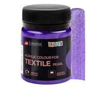 Decola - Peinture Textile Violet Paillette 50ml | Teinture à Haute Teneur en Pigments | Fabriqué par Nevskaya Palitra