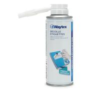 Décolle Étiquette Waytex - Aérosol 200ml avec Pinceau | Retire Facilement Étiquettes et Colle sur Verre, Plastique, Métal, Bois, Carton, etc. | Application Précise Sans Résidus