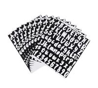 DECOMELODY 10 feuilles Autocollants Lettres Chiffres Adhésifs Pouce Étanches Résistants Usure Pour Boîtes Aux Lettres et Signalisation
