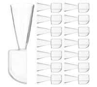 DECOMELODY 20pièces Cuillères Doseuses et Tasses Cuillères Doseuses pour Liquides Entonnoir Doseur Tasse à Mesurer Plastique Outil de Mesure Transparent Outil Réutilisable pour Masques Faits