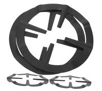 DECOMELODY Anneaux Réducteurs en Acier Inoxydable pour Brûleur de Cuisinière à Gaz Lot de 4 Support Stable pour Cafetière