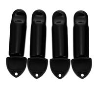 DECOMELODY Brosse de Nettoyage pour Robinet de Fût de Bière 8 Pièces 4 Brosses à Poignée Noire et 4 Couvercles Anti-poussière en Caoutchouc, Outils pour Nettoyage et Protection des Robinets