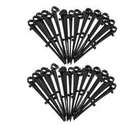 DECOMELODY Clip de fixation pour filet de gouttière noirs 60 pièces, ABS, résistants aux UV, compatibilité universelle, pour filtres anti-colmatage de gouttières résidentielles