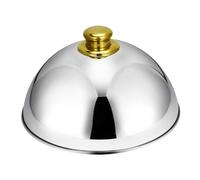 DECOMELODY Cloche Alimentaire Acier Inoxydable Mouches et Poussière Couvercle de Plat Robuste pour Maison Restaurant et Barbecue Extérieur