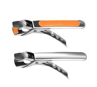 DECOMELODY Pinces Porte-bol en Acier Inoxydable Lot de 2 Anti-brûlure Poignée Ergonomique Ustensiles la Cuisine pour Sortir Plats du Four et Bols Chauds Plusieurs styles