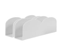 DECOMELODY Support de Stabilisateur de Parc Facile à Installer pour Bébé 2pcs en Abs Blanc, Clip Connecteur Antidérapant pour Barrière de Sécurité Garçon et Filles à Domicile Voyage