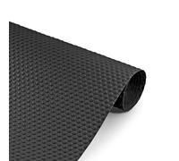 Decomira Tapis de Tiroir Taille Découpable 60x500 cm | Film Placard Lavable ou Tapis Antidérapant pour Tiroirs, Réfrigérateur ou Étagère | comme Base pour la Cuisine ou Organisateur | Noir