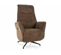 Deconation Fauteuil Relax électrique en Tissu - Gamme Nestor - Beige Cappuccino