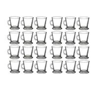 Deconation Lot De 24 Tasses En Verre - Transparents |contenance 18 ntièrement En Verre