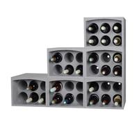 Deconation Lot De 6 Casiers Porte 6 Bouteilles Soit 36 Bouteilles - Polystyrène Expansé - Etagère à Bouteilles