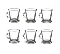 Deconation Lot De 6 Tasses En Verre - Transparents |contenance 18 ntièrement En Verre