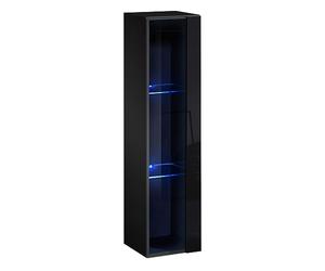 Deconation Vitrine Verticale Switch Ww 2" - Noir - L 30 Cm X P 30 Cm X H 120 Cm