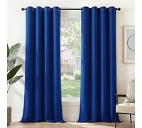 Deconovo Anti Bruit Rideaux Isolation Lumineux Anti UV Bleu Roi | 2 panneaux, L 135 x H 240 cm, Separation de Piece, Anti Chaleur, Isolant, Rideau Fenetre, Phonique, Acoustique, Avec Oeillets