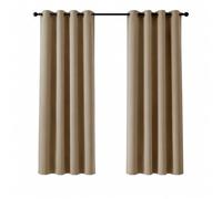 Deconovo Anti Bruit Rideaux Isolation Lumineux Anti UV Taupe | 2 panneaux, L 140 x H 175 cm, Separation de Piece, Anti Chaleur, Isolant, Rideau Fenetre, Phonique, Acoustique, Avec Oeillets