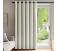 Deconovo Décoration Fenêtre Rideau Opaque Rideau Anti Bruit Beige | 1 panneaux, L 200 x H 270 cm, Rideau Dressing, Separation de Piece, Anti Chaleur, Lumineux Bloquer pour Maison Chambre