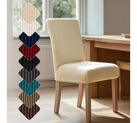 Deconovo Housse de Chaise Extensible 2 pièces 45×45×60 cm Beige