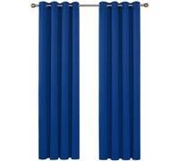 Deconovo Anti Bruit Rideaux Isolation Lumineux Anti UV Bleu Roi | 2 panneaux, L 135 x H 240 cm, Separation de Piece, Anti Chaleur, Isolant, Rideau Fenetre, Phonique, Acoustique, Avec Oeillets