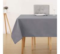 Deconovo Nappe Decoration Nappe Rectangulaire Exterieure Waterproof Soft pour Table 130x220 cm Gris