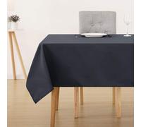 Deconovo Nappe Decoration Nappe Rectangulaire Exterieure Waterproof Soft pour Table 150x240 cm Gris Foncé