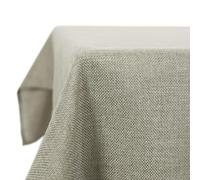 Deconovo Nappe Exterieur Déperlante Aspect Lin Anti Tache LinClair | 140x240 cm, 1 pièce, Nappe Rectangulaire Lavable, Nappe De Table, Tissu Effet Lin, Décoration, pour Jardin et Pique Nique