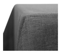 Deconovo Nappe Rectangulaire Imperméable Anti-tâchepour Effet Lin Cuisine 130x280 cm Gris Gris G