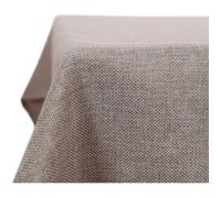 Deconovo - Nappe rectangulaire résistante à l'eau et aux éclaboussures pour salle à manger, 130 x 220 cm, lin