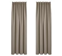 Deconovo Rideau Galon Fronceur Isolant Thermique Salon Chambre Taupe