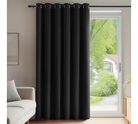 Deconovo Rideau Occultant à Oeillets, Rideaux Salon Moderne Rideau Thermique Isolant Anti Froid Rideau Isolation Phonique pour Salon 200X270cm, Halloween Noir, 1 Pièces