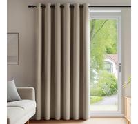 Deconovo Rideau Occultant à Oeillets Rideaux Salon Rideau Thermique Isolant Anti Froid Rideaux Rideaux pour Salon 200x270cm Taupe, 1 Pièces