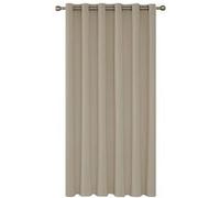 Deconovo Rideau Occultant Grande Hauteur Chambre Thermique Isolant a Oeillet Anti Froid 200x290cm Beige Foncé Beige G