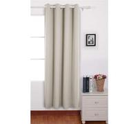Deconovo Rideau Occultant Panneau à Oeilles Isolant Thermique pour Chambre 140x240cm Beige Beige