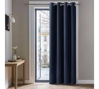 Deconovo Rideaux Occultants Isolant Thermique Anti Froid, 140x240 CM (Largeur x Hauteur), Design Moderne à Oeillets, Rideaux pour Chambre Gar?on, Bleu Marine, 1Pièces