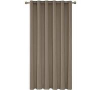 Rideau Occultant Thermique Isolant a Oeillet Anti Froid Rideaux Grande Largeur 200x290cm Taupe