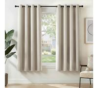 Deconovo Rideau Porte Fenetre Rideaux Thermique Anti Bruit Beige